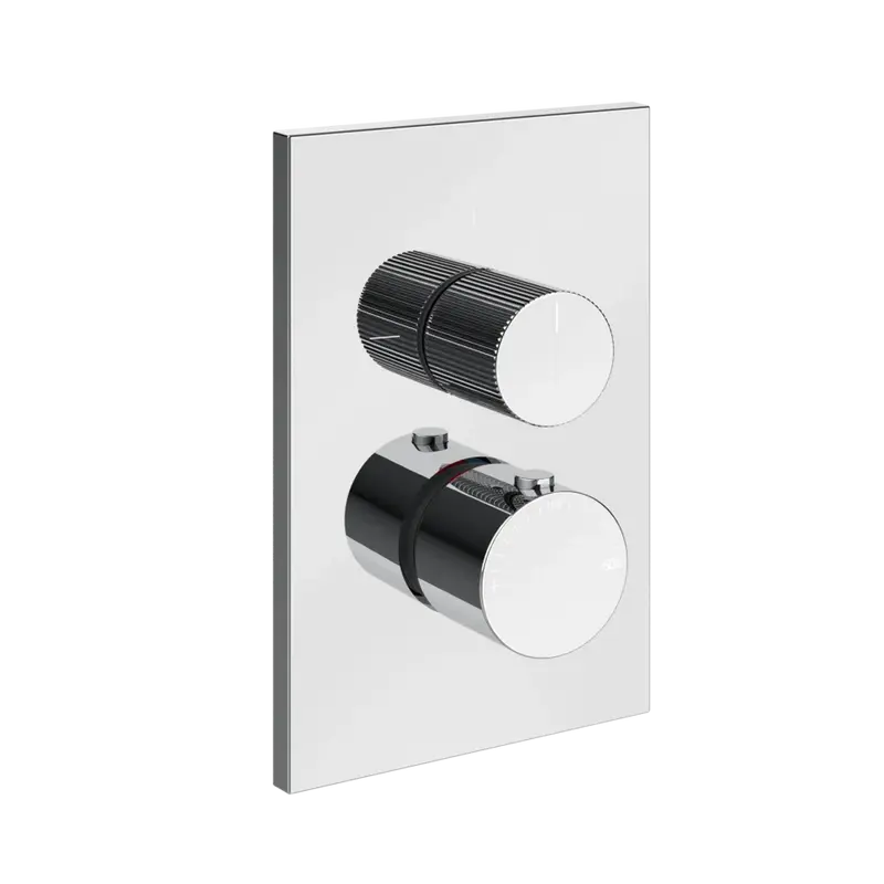 Gessi Inverso Rigato miscelatore termostatico doccia con deviatore 2 vie 73535 + 09269