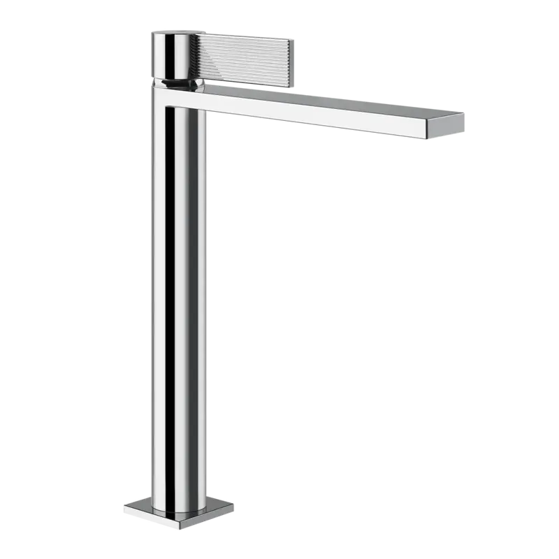 Gessi Inverso Rigato rubinetto lavabo alto con piletta click clack 73553