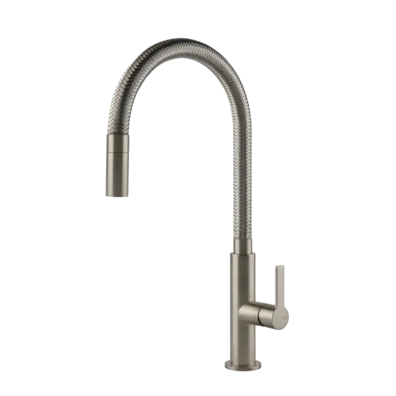 Gessi Mesh rubinetto cucina con canna girevole e doccetta estraibile 60003