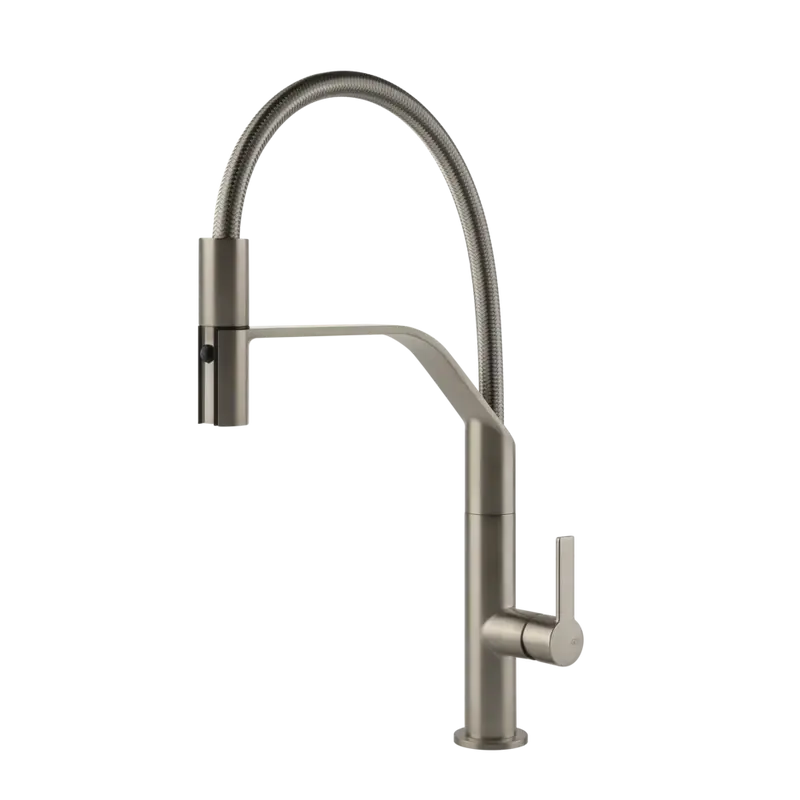 Gessi Mesh rubinetto cucina semi professionale con doccetta estraibile doppio getto 60005