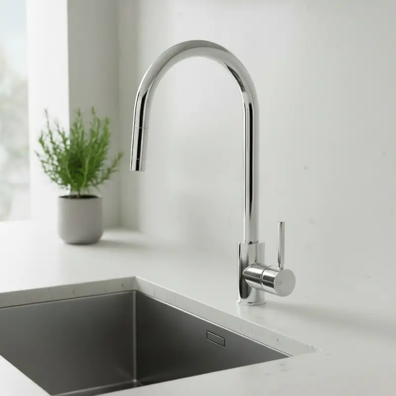 Gessi Neutron rubinetto cucina con doccetta estraibile cromo 17120