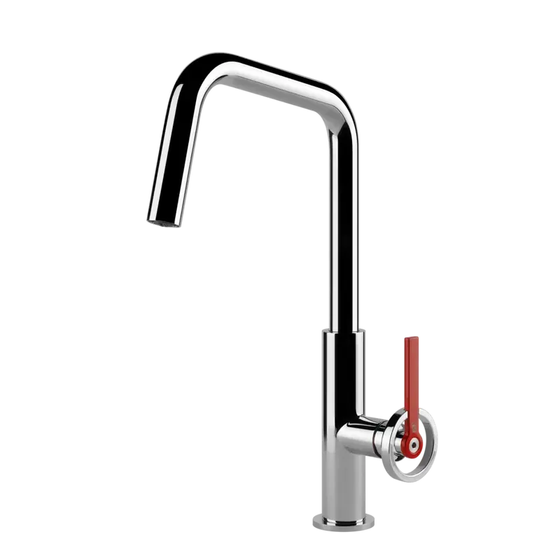 Gessi Officine V rubinetto cucina con canna girevole 60201