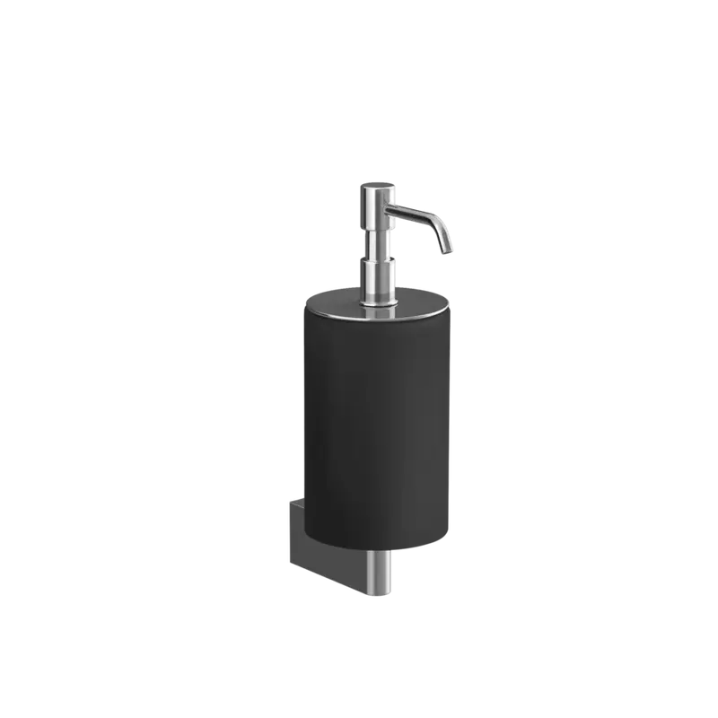 Gessi Origini dispenser sapone nero in resina antibatterica 66414
