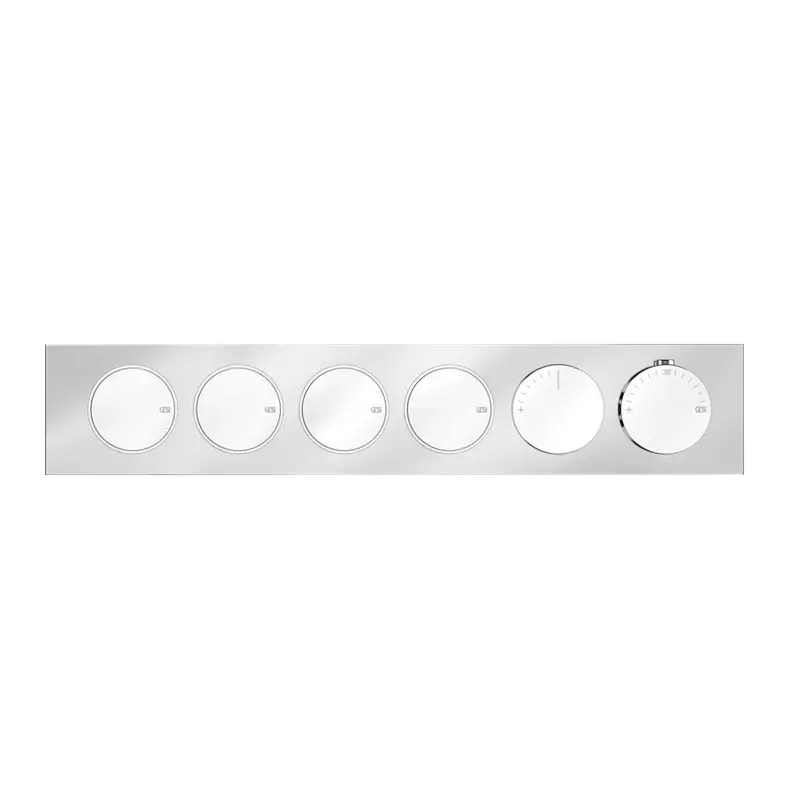 Gessi Origini miscelatore termostatico doccia 4 funzioni con pulsanti on-off 66226 + 63015