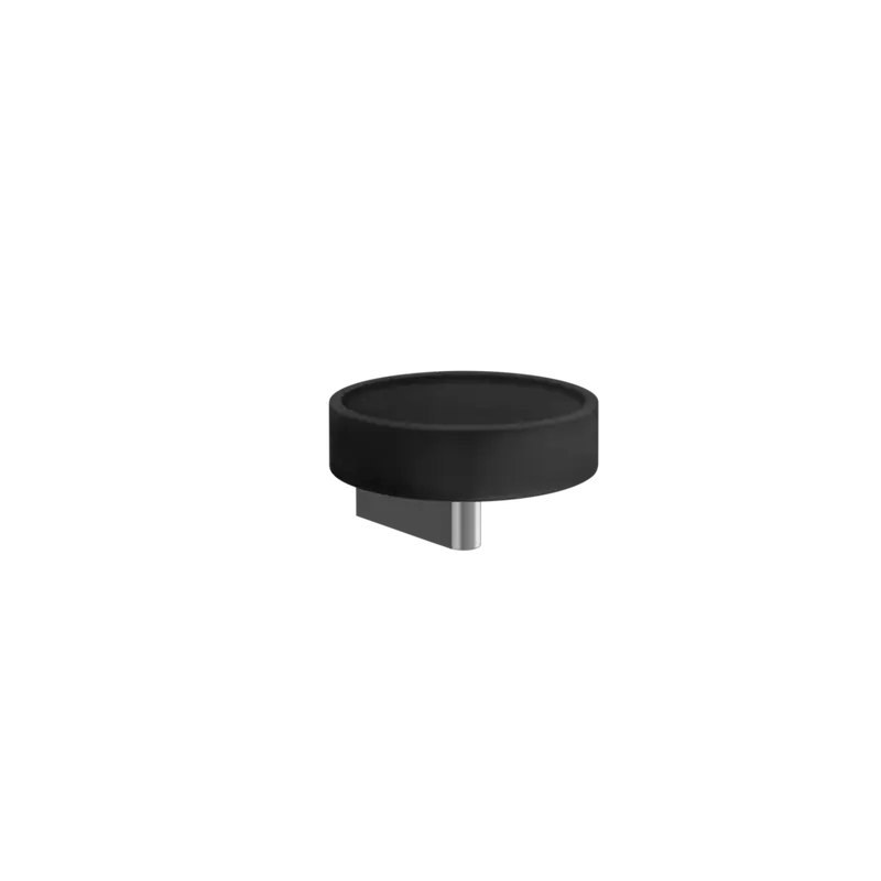Gessi Origini porta sapone nero in resina antibatterica 66402