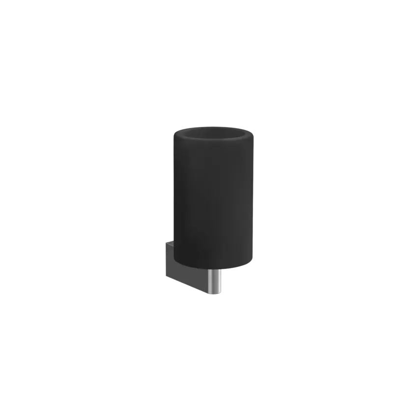 Gessi Origini porta spazzolini nero in resina antibatterica 66408