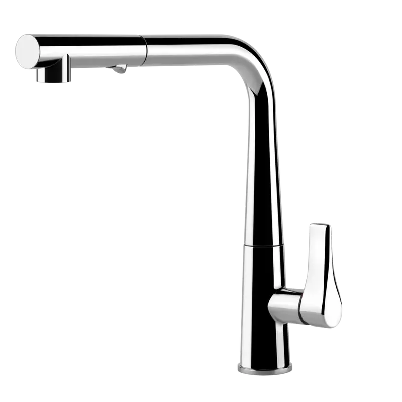 Gessi Proton rubinetto cucina con doccetta estraibile doppio getto 17177