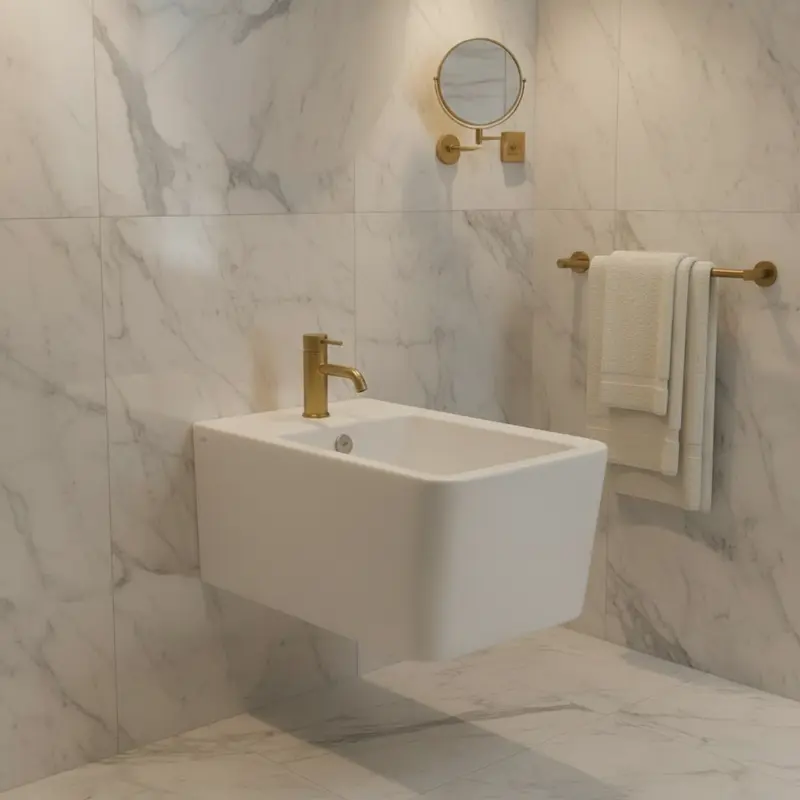 Gessi Rettangolo bidet sospeso 37575