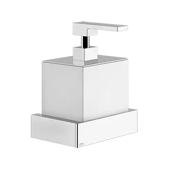 Gessi Rettangolo dispenser sapone bianco in Pietra sinterizzata 20813