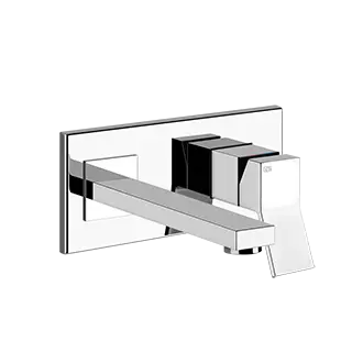 Gessi Rettangolo K rubinetto lavabo a parete 53088 + 44697