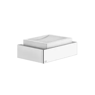 Gessi Rettangolo porta sapone bianco in Pietra sinterizzata 20801