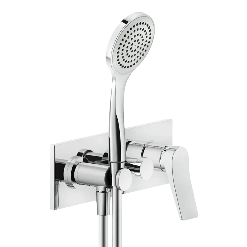Gessi Rilievo rubinetto doccia con deviatore e doccetta 59140 + 44639