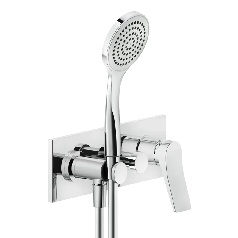 Gessi Rilievo rubinetto doccia con deviatore e doccetta 59141 + 44639