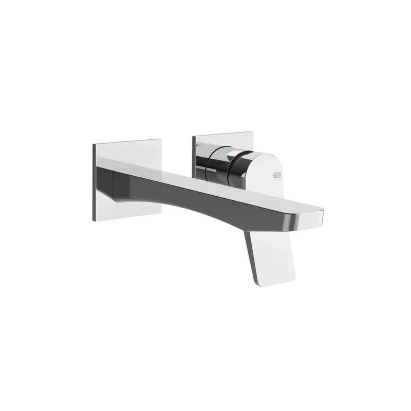 Gessi Rilievo rubinetto lavabo a parete 59087 + 54198