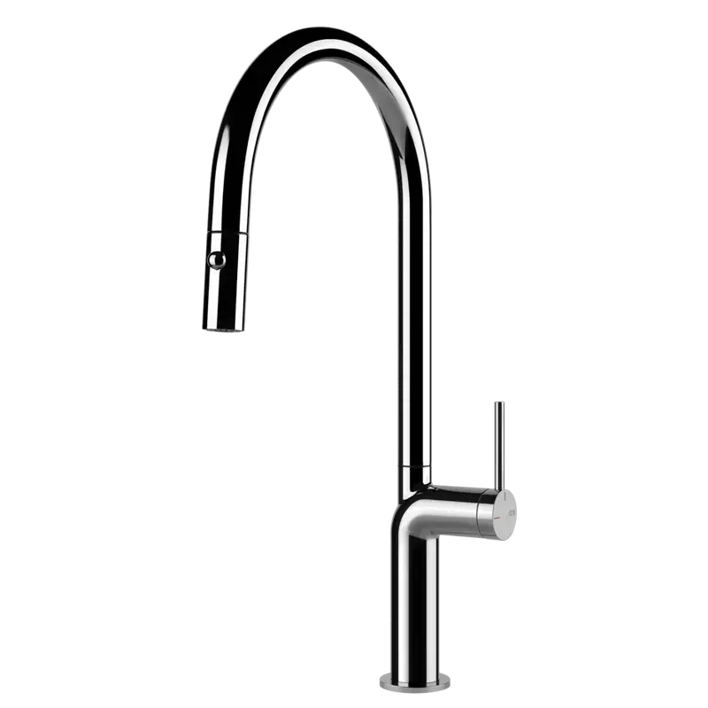 Gessi Stelo rubinetto cucina con doccetta estraibile doppio getto 60303