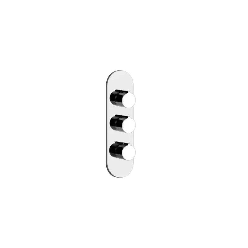 Gessi Ventaglio miscelatore doccia termostatico alta portata 2 uscite 43064 + 43103