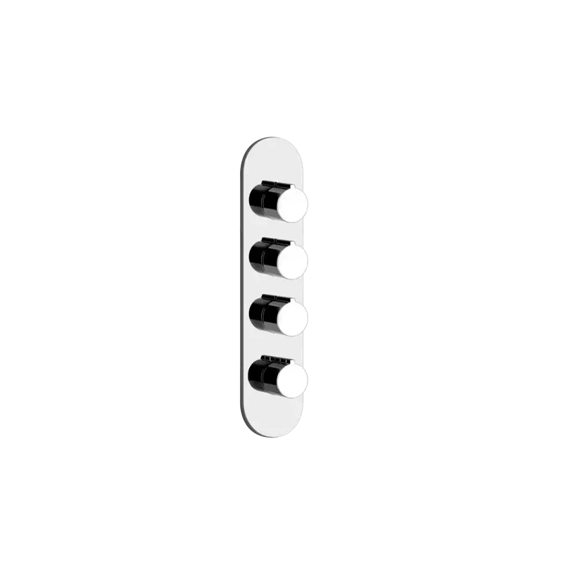 Gessi Ventaglio miscelatore doccia termostatico alta portata 3 uscite 43066 + 43105