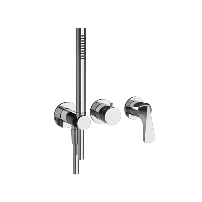 Gessi Ventaglio rubinetto doccia con doccetta e deviatore 72036 + 54139