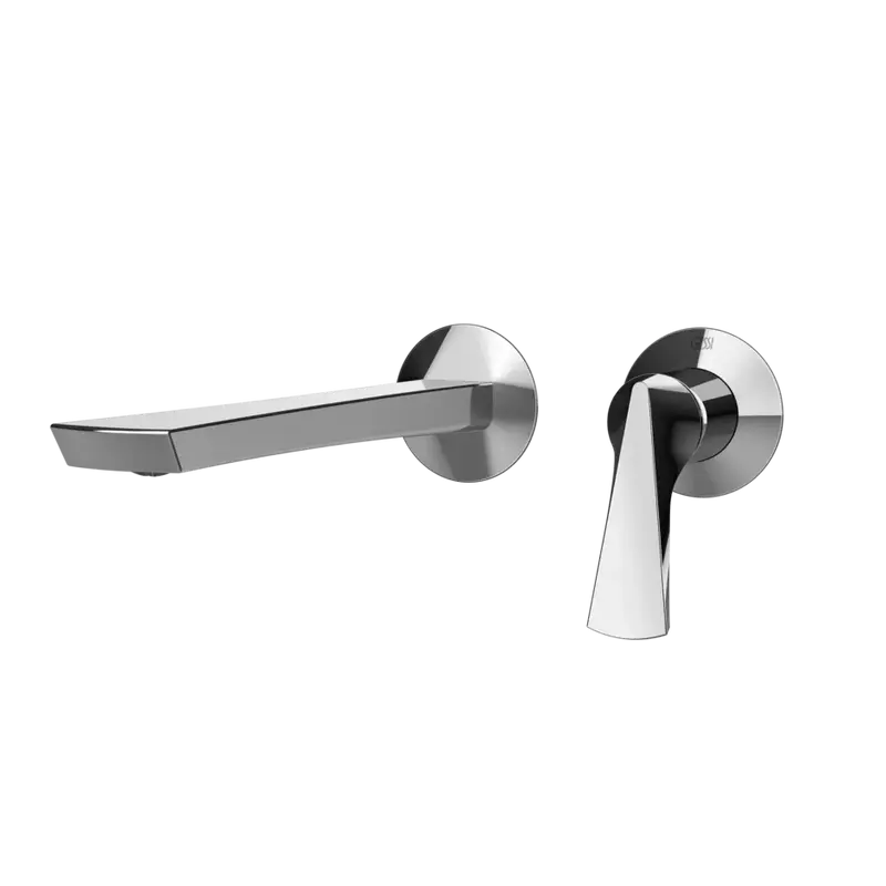 Gessi Ventaglio rubinetto lavabo a parete 72088 + 63397