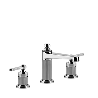 Gessi Venti20 rubinetto lavabo 3 fori medio con piletta 65012