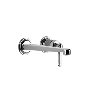 Gessi Venti20 rubinetto lavabo a parete con bocca media 65089 + 63397