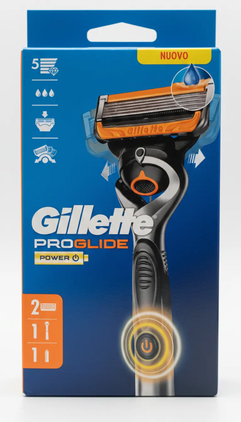 Gillette Labs ProGlide Power | Rasoio Elettrico Uomo | Tecnologia FlexBall | 1 Manico + 2 Ricambi + Pila Inclusa