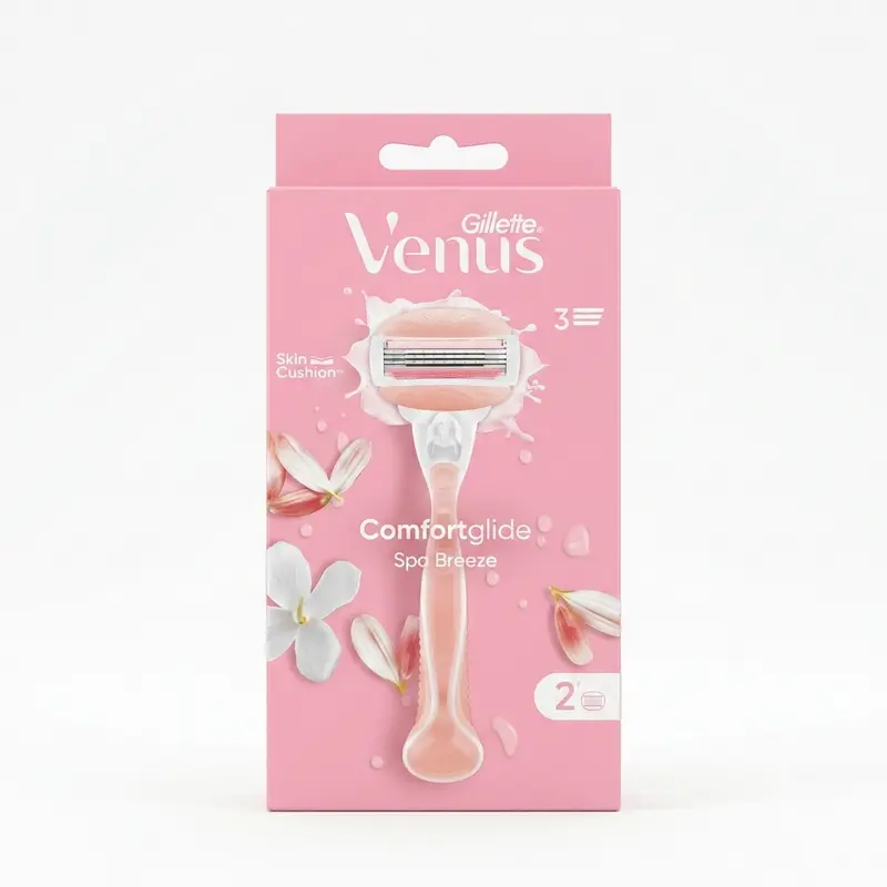 Gillette Venus Comfortglide Spa Breeze Rasoio Donna 3 Lame – Barrette Gel Idratanti Oli Botanici SkinCushion
