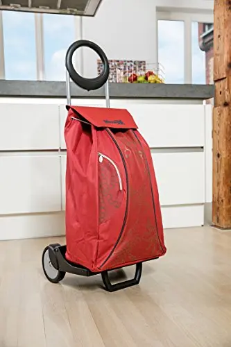 Gimi Carrello Spesa Market 48L Pieghevole Struttura Acciaio Tasca Lavabile