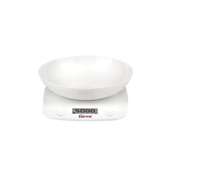 Girmi Bilancia da Cucina Elettronica con Ciotola Inclusa – Portata 5 Kg / 1 gr – Display LCD e Funzione Tara