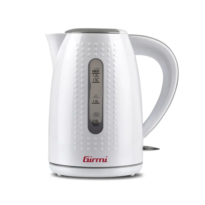 Girmi Bollitore Elettrico Rapido | Capacità 1.7 Litri | Sistema di Sicurezza Anti-Surriscaldamento | Caraffa Cordless con Base a 360° | Ideale per Tè, Tisane e Bevande Calde