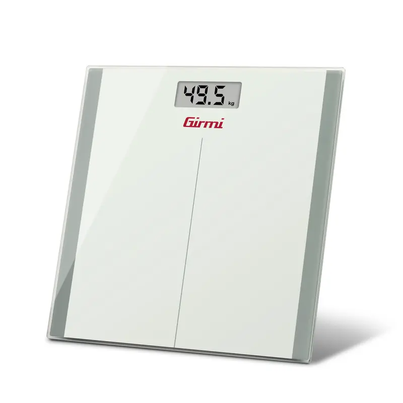 Girmi BP22 Bilancia Pesapersona Elettronica Ultra Slim | Pedana in Vetro Temperato | Portata 150 Kg | Sensori ad Alta Precisione | Display LCD 74x28.5 mm
