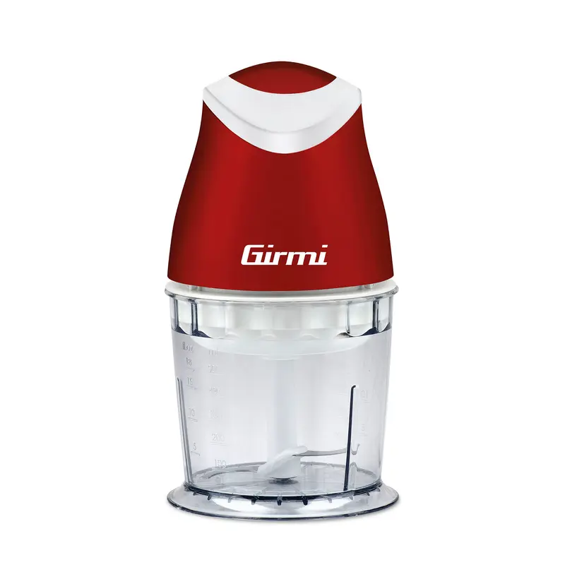 Girmi TR01 Tritatutto Elettrico Compatto | Potenza 350W | Lame in Acciaio Inox | Contenitore da 500 ml | Funzionamento Pulse a Pressione | Sicurezza Integrata | Colore Giallo/Verde