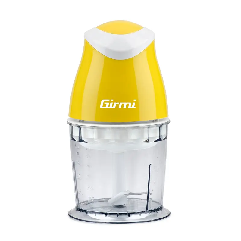 Girmi TR01 Tritatutto Elettrico Compatto | Potenza 350W | Lame in Acciaio Inox | Contenitore da 500 ml | Funzionamento Pulse a Pressione | Sicurezza Integrata