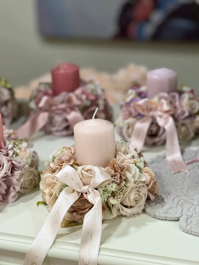 Girocandela Corona con Fiori – Mata Creazioni