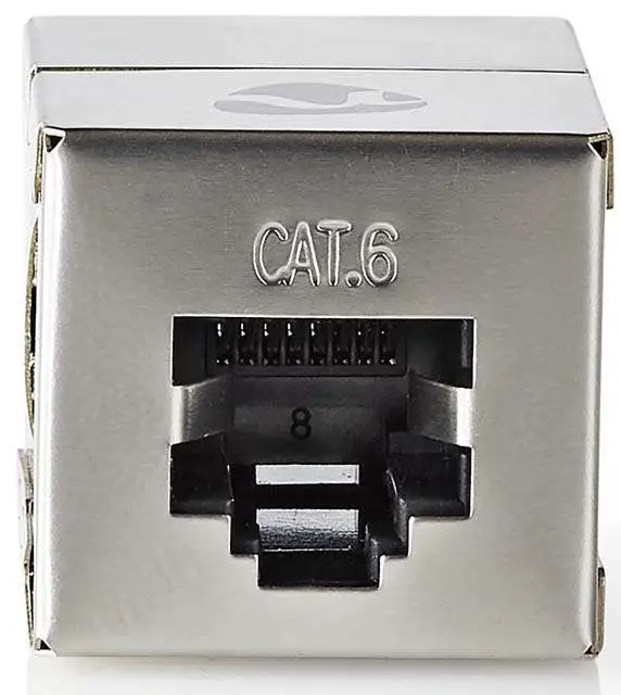 Giunto di rete CAT6 Nedis RJ45 femmina-femmina schermato