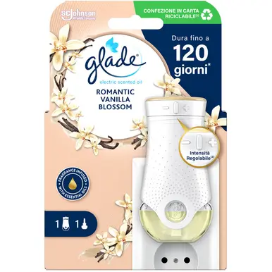 Glade Electric Starter Kit Diffusore + Ricarica – Profumatore Elettrico con Oli Essenziali – Intensità Regolabile – Fino a 120 Giorni di Fragranza – Varie Fragranze
