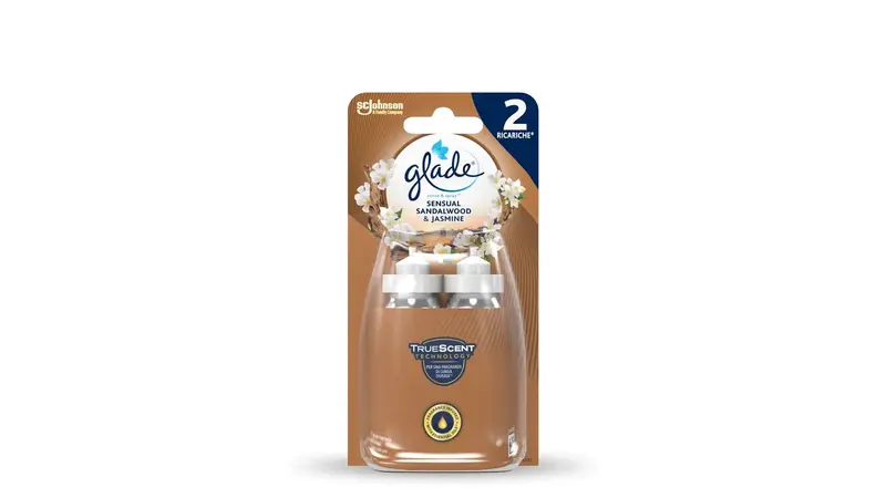 Glade Sense & Spray Ricariche (Confezione da 2 x 18ml) – Profumazione Automatica Intelligente – Sistema Anti-Odore e Lunga Durata – Varie Fragranze