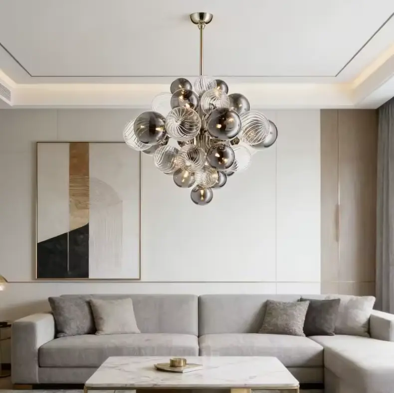 Glass Bubble Chandelier