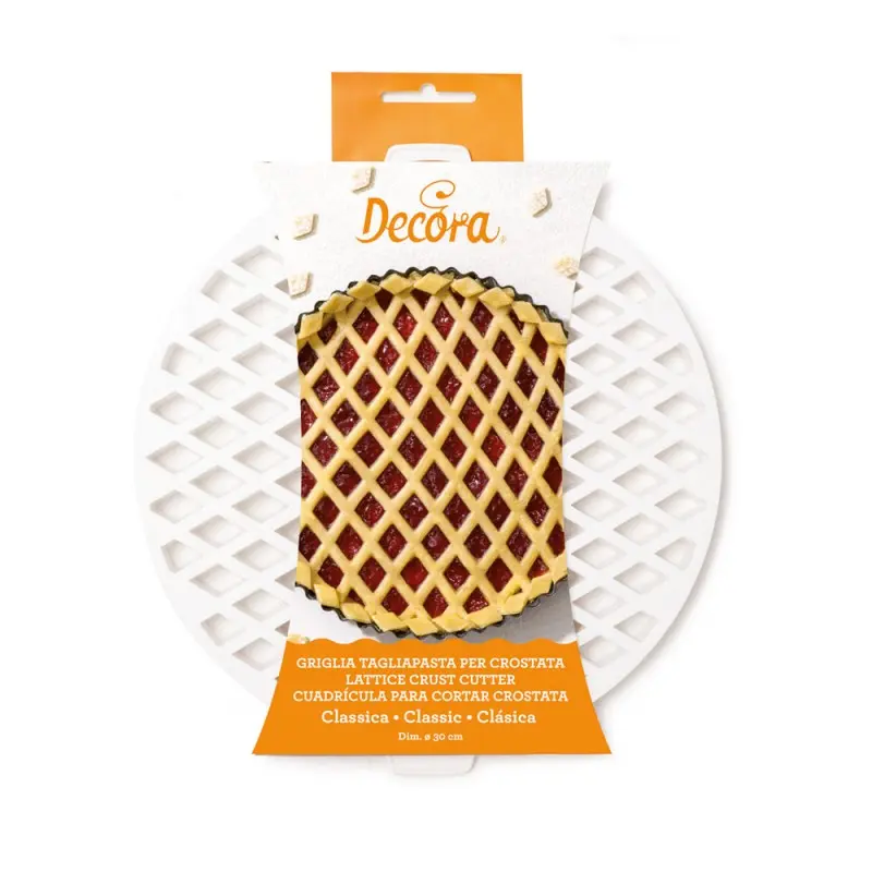 Griglia Tagliapasta Decora Classica per Crostate Ø30 cm - Kit Pasticceria Made in Italy