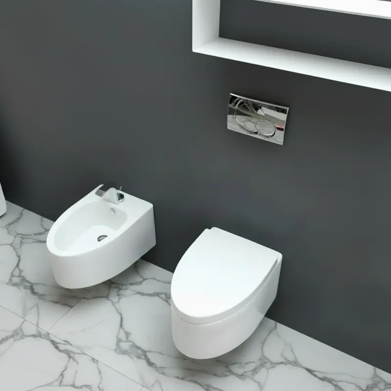 GSG Boing wc sospeso, bidet e copriwater soft-close BOWCSO + BOBISO + BOCWTICR