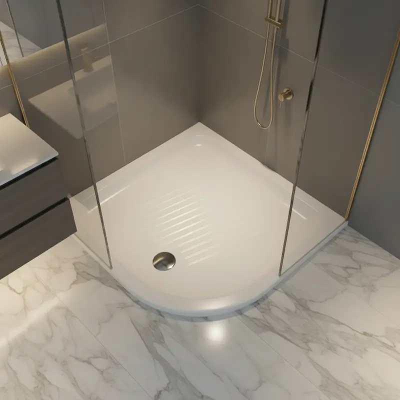 GSI CERAMICA H11 piatto doccia angolare sinistro in ceramica 70x90cm 459511