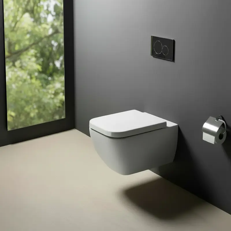 GSI CERAMICA Traccia King wc sospeso, bidet e copriwater soft-close 691511 + 6921111 + MS69CN11