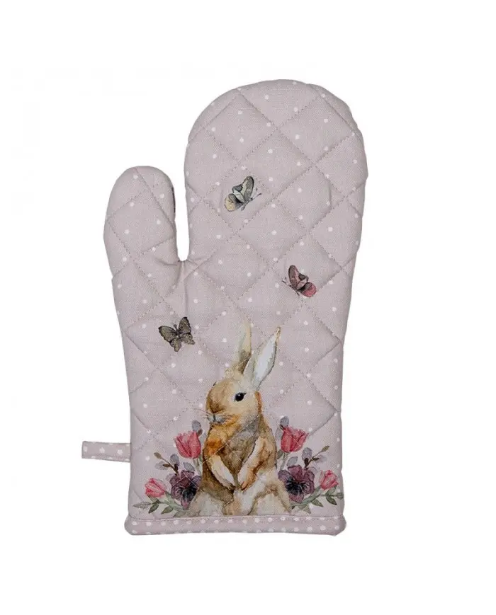 Guanto e Presina Leprottino in Cotone - 20x20cm, 18x30cm