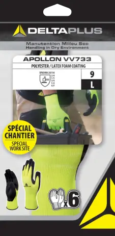 GUANTO IN MAGLIA SPALMATO PROTEZIONE MECCANICA MULTIUSO APOLLON VV733G6