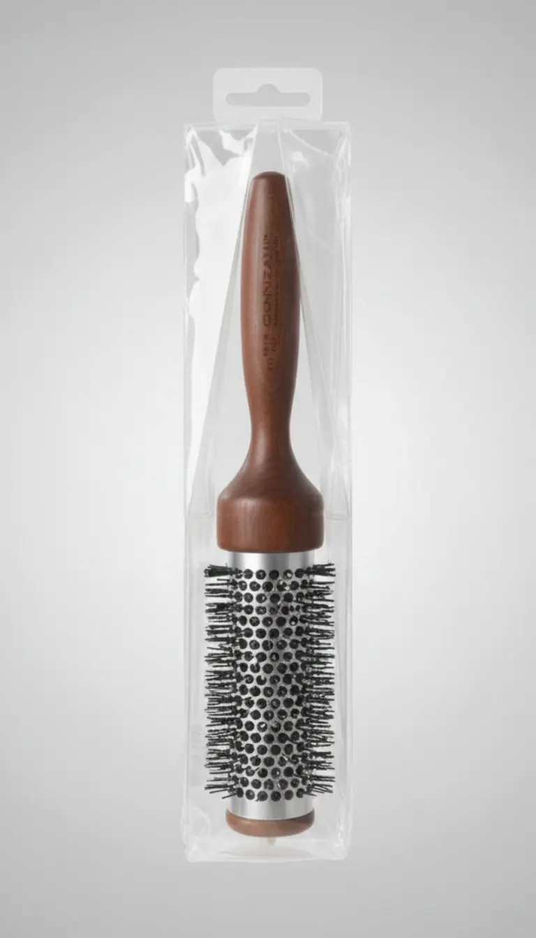 Guenzani Spazzola Superior Termica Art. 303 | Professionale Cilindrica | Tecnologia a Diffusione di Calore | Per Volume, Onde e Lisciatura | Manico Ergonomico in Legno