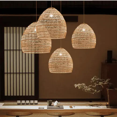 Handmade Rattan Hanging Lamps