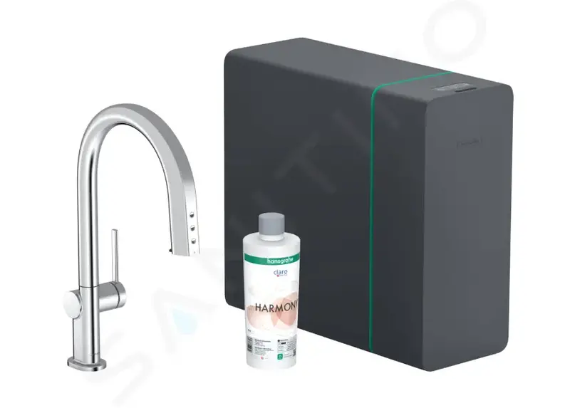 Hansgrohe Aqittura M91 SodaSystem rubinetto cucina con doccetta estraibile 76836