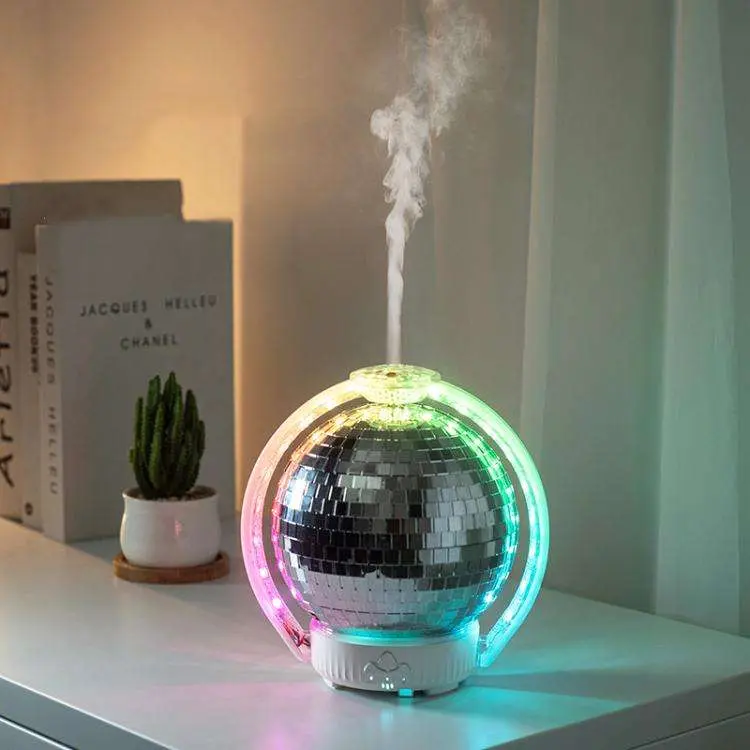 Home Use Desktop Laser Ball Air Humidifier Purifier with RGB Ring Light, Capacity