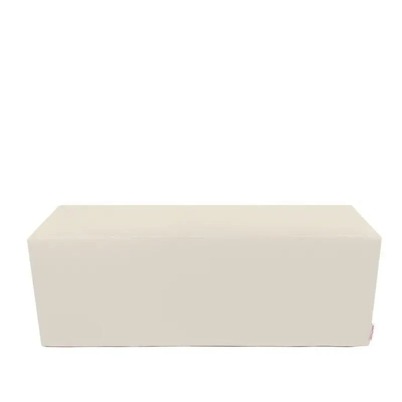 HORIZON 84, Pouf Panca Poggiapiedi in Ecopelle Sfoderabile 84x42 h 42
