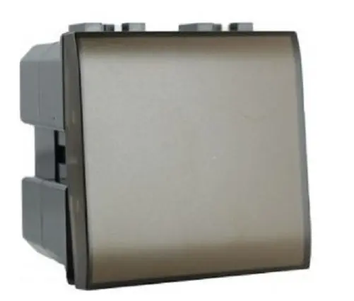Interruttore campanello scuro 10A 250V compatibile Vimar Plana